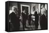 Pres. Clinton and Middle East Leaders before Signing to Extend Palestinian Rule on the West Bank-null-Framed Stretched Canvas