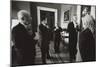 Pres. Clinton and Middle East Leaders before Signing to Extend Palestinian Rule on the West Bank-null-Mounted Premium Photographic Print