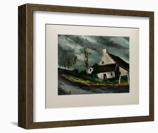 Pres de Beaumont Sur Sarthe, 1954-Maurice De Vlaminck-Framed Collectable Print