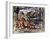 Près des eaux-Gustave Moreau-Framed Giclee Print