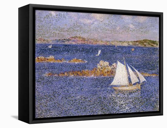 Pres des Rocs de Per-Kiridec, 1889-Theo van Rysselberghe-Framed Stretched Canvas