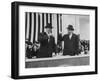 Pres. Dwight D. Eisenhower and Vice Pres. Richard M. Nixon on Inauguration Day-Ed Clark-Framed Photographic Print