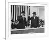 Pres. Dwight D. Eisenhower and Vice Pres. Richard M. Nixon on Inauguration Day-Ed Clark-Framed Photographic Print