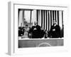 Pres. Dwight D. Eisenhower and Vice Pres. Richard M. Nixon, Watching the Inauguration Parade-Ed Clark-Framed Photographic Print