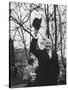 Pres. Dwight D. Eisenhower and Wife, Riding in a Car, During the Inaugural Ceremonies-null-Stretched Canvas