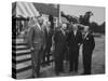 Pres. Dwight D. Eisenhower During His Visit-Ed Clark-Stretched Canvas