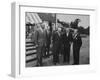 Pres. Dwight D. Eisenhower During His Visit-Ed Clark-Framed Photographic Print