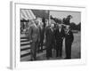 Pres. Dwight D. Eisenhower During His Visit-Ed Clark-Framed Photographic Print