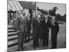 Pres. Dwight D. Eisenhower During His Visit-Ed Clark-Mounted Photographic Print