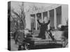 Pres. Dwight D. Eisenhower During Inauguration Day-Ed Clark-Stretched Canvas