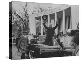 Pres. Dwight D. Eisenhower During Inauguration Day-Ed Clark-Stretched Canvas