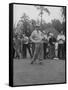 Pres. Dwight D. Eisenhower, Golfing-null-Framed Stretched Canvas