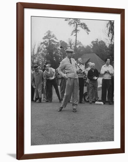 Pres. Dwight D. Eisenhower, Golfing-null-Framed Photographic Print