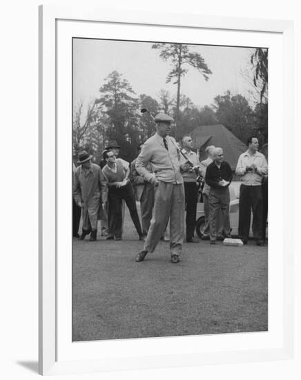 Pres. Dwight D. Eisenhower, Golfing-null-Framed Photographic Print