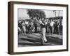 Pres. Dwight D. Eisenhower Playing Golf with George E. Allen-Ed Clark-Framed Photographic Print