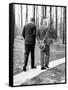 Pres Dwight Eisenhower and John Kennedy after Failed Bay of Pigs Invasion, Camp David, Apr 22, 1961-null-Framed Stretched Canvas