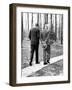 Pres Dwight Eisenhower and John Kennedy after Failed Bay of Pigs Invasion, Camp David, Apr 22, 1961-null-Framed Photo