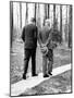 Pres Dwight Eisenhower and John Kennedy after Failed Bay of Pigs Invasion, Camp David, Apr 22, 1961-null-Mounted Photo