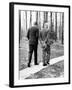 Pres Dwight Eisenhower and John Kennedy after Failed Bay of Pigs Invasion, Camp David, Apr 22, 1961-null-Framed Photo