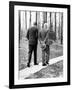 Pres Dwight Eisenhower and John Kennedy after Failed Bay of Pigs Invasion, Camp David, Apr 22, 1961-null-Framed Photo