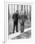 Pres Dwight Eisenhower and John Kennedy after Failed Bay of Pigs Invasion, Camp David, Apr 22, 1961-null-Framed Photo