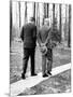 Pres Dwight Eisenhower and John Kennedy after Failed Bay of Pigs Invasion, Camp David, Apr 22, 1961-null-Mounted Photo