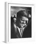 Pres.-Elect John F. Kennedy, on Announcement of Birth of His Son, at Home in Georgetown-null-Framed Photographic Print