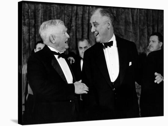 Pres. Franklin D. Roosevelt and Vice Pres. John Nance Garner Attending the Jackson Day Dinner-Peter Stackpole-Stretched Canvas