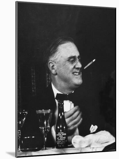 Pres. Franklin D. Roosevelt Attending the Jackson Day Dinner-null-Mounted Photographic Print