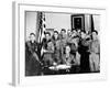 Pres Franklin Roosevelt and Honor Scouts on 27th Anniversary of Boy Scouts Founding, Feb 8, 1937-null-Framed Photo