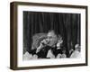 Pres. Franklin Roosevelt Drinking Wine and Smoking a Cigarette During the Jackson Day Dinner-null-Framed Photographic Print
