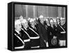 Pres Franklin Roosevelt Singing 'Home on the Range' with American Legion Glee Club of Syracuse, NY-null-Framed Stretched Canvas