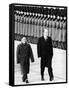 Pres Gerald Ford Walks with China's Vice Premier Deng Xiaoping During Visit to China, Dec 5, 1975-null-Framed Stretched Canvas