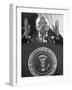 Pres. Harry S. Truman Giving a Speech at a Jefferson-Jackson Day Dinner-null-Framed Photographic Print