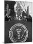 Pres. Harry S. Truman Giving a Speech at a Jefferson-Jackson Day Dinner-null-Mounted Photographic Print