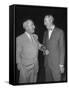 Pres. Harry S. Truman Talking to Dean Acheson-null-Framed Stretched Canvas