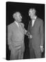 Pres. Harry S. Truman Talking to Dean Acheson-null-Stretched Canvas