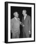 Pres. Harry S. Truman Talking to Dean Acheson-null-Framed Photographic Print