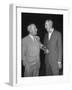 Pres. Harry S. Truman Talking to Dean Acheson-null-Framed Photographic Print