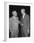 Pres. Harry S. Truman Talking to Dean Acheson-null-Framed Photographic Print