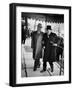 Pres. Harry Truman Walking Arm-In-Arm with British Prime Minister Winston Churchill, Blair House-George Skadding-Framed Photographic Print