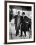 Pres. Harry Truman Walking Arm-In-Arm with British Prime Minister Winston Churchill, Blair House-George Skadding-Framed Photographic Print