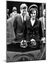 Pres John and Jacqueline Kennedy Leaving Newport's St Mary's Church Where They Attended Mass-null-Mounted Photo