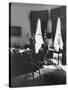 Pres. John F. Kennedy and Attorney Gen. Robert F. Kennedy Conferring in the Oval Office-null-Stretched Canvas