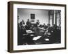 Pres. John F. Kennedy and Cabinet During Steel Crisis in the Cabinet Room-null-Framed Photographic Print