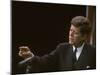 Pres. John F. Kennedy Gesturing During Press Conf. Concerning Governmental Aid to Parochial Schools-null-Mounted Photographic Print