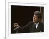 Pres. John F. Kennedy Gesturing During Press Conf. Concerning Governmental Aid to Parochial Schools-null-Framed Photographic Print