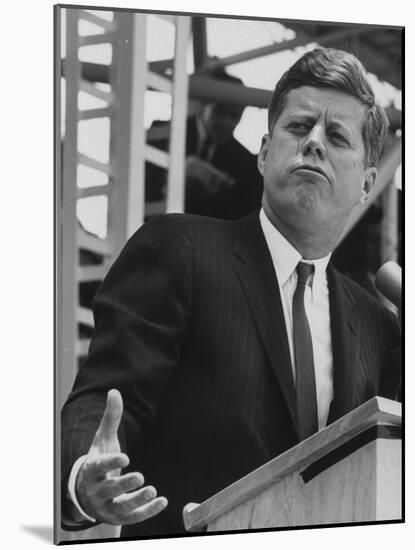 Pres. John F. Kennedy in Mexico City-John Dominis-Mounted Photographic Print