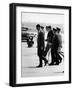 Pres. John F. Kennedy on Crutches Due to Back Ailment-Ed Clark-Framed Photographic Print