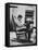 Pres. John F. Kennedy Sitting in Rocking Chair-null-Framed Stretched Canvas